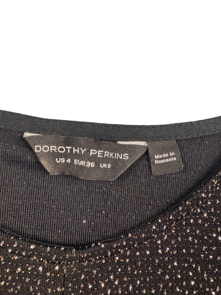 Black Tie-Waist Blouse - M - Think Vintage Online Ltd