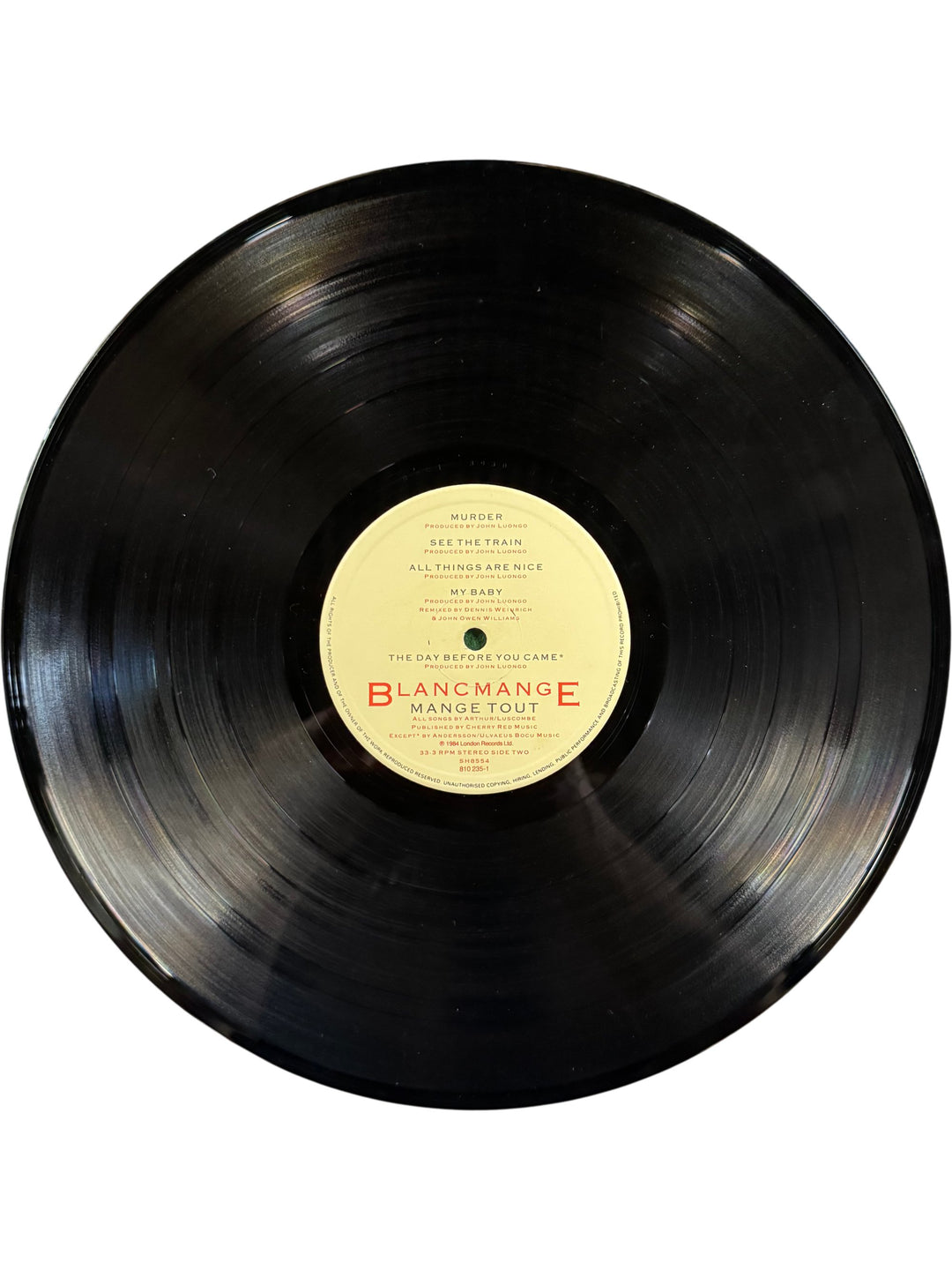 Blancmange Mange Tout Vinyl Album - Think Vintage