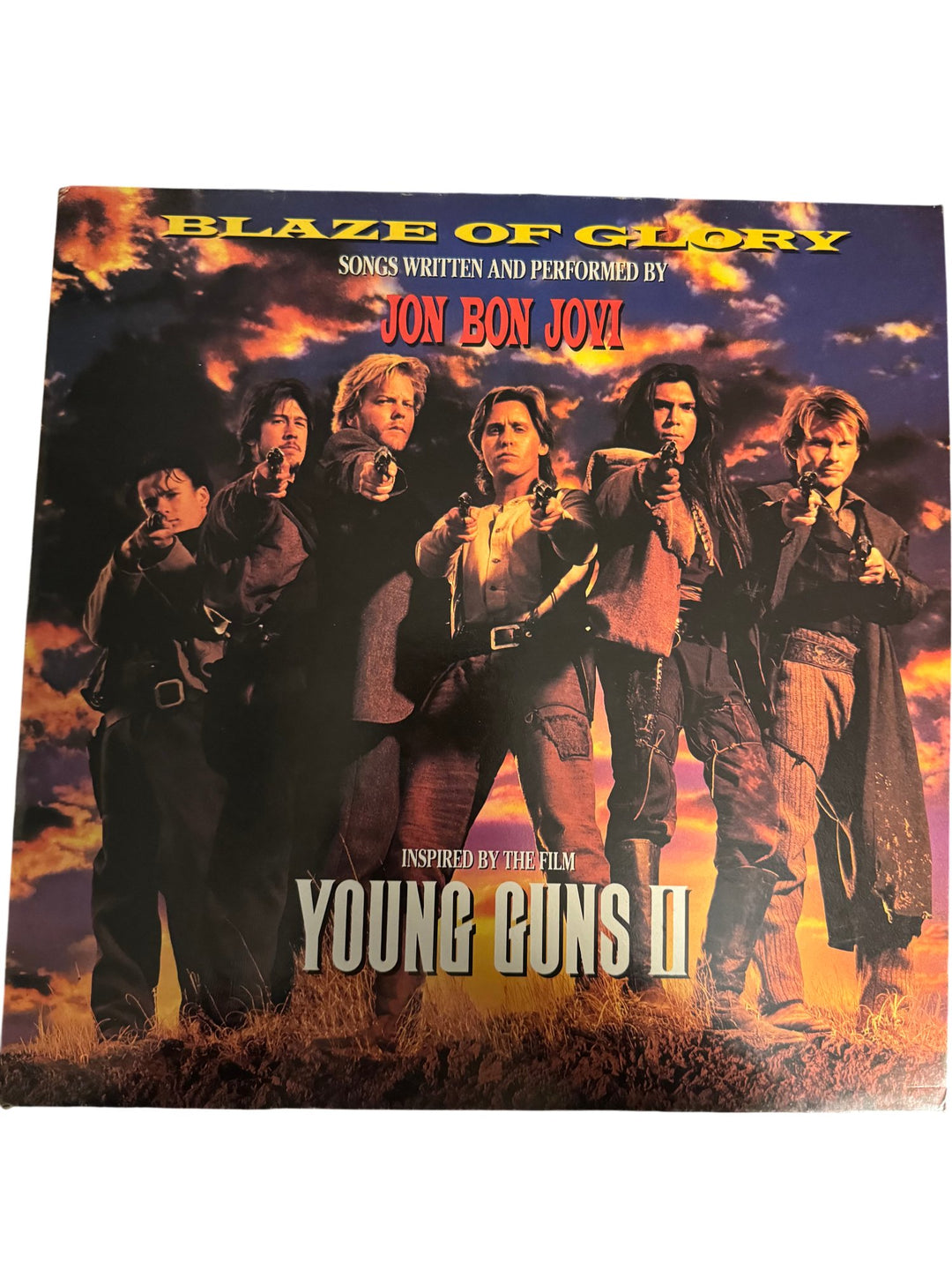 Blaze Of Glory Young Guns II Soundtrack Vinyl - Good - Think Vintage ltd