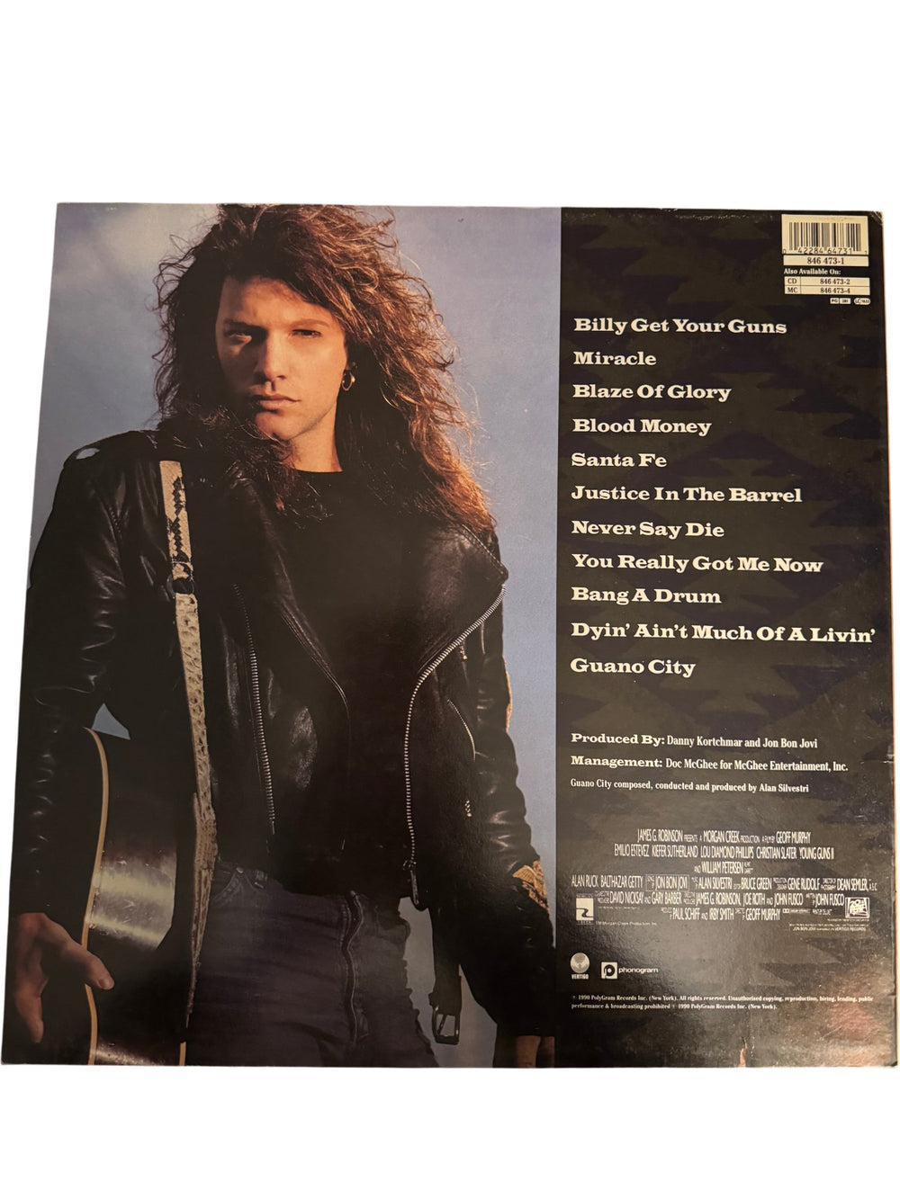 Blaze Of Glory Young Guns II Soundtrack Vinyl - Good - Think Vintage ltd