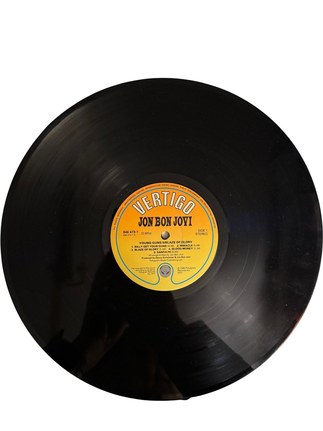 Blaze Of Glory Young Guns II Soundtrack Vinyl - Good - Think Vintage ltd