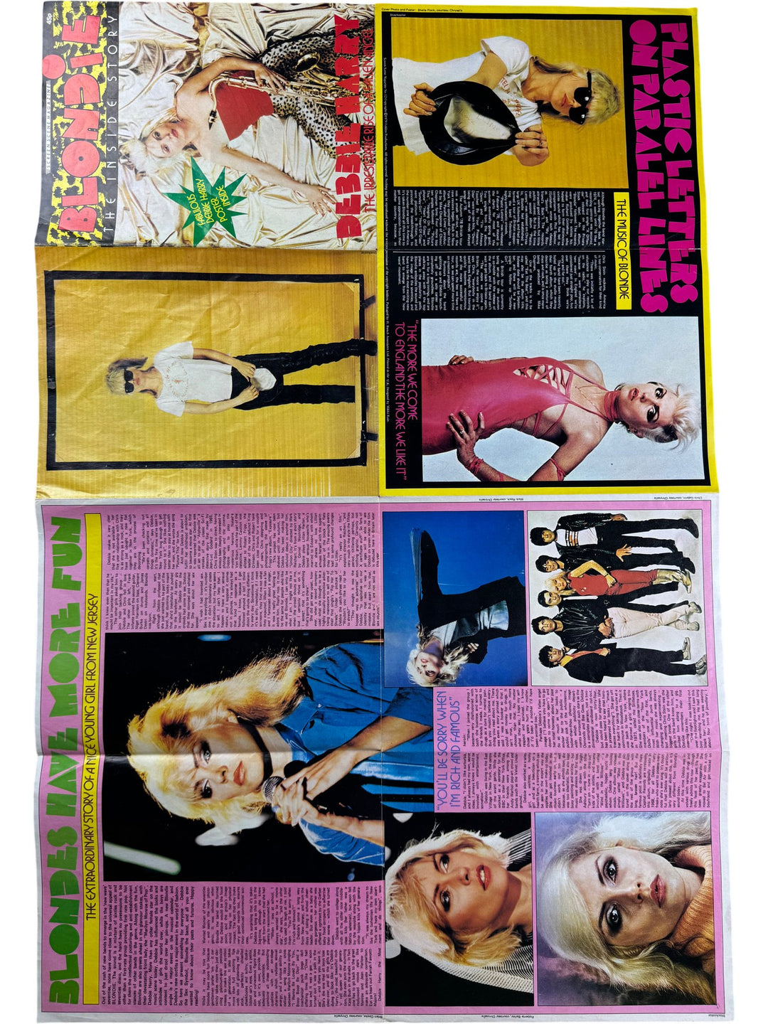 Blondie Magazine Debbie Harry Feature - Think Vintage ltd
