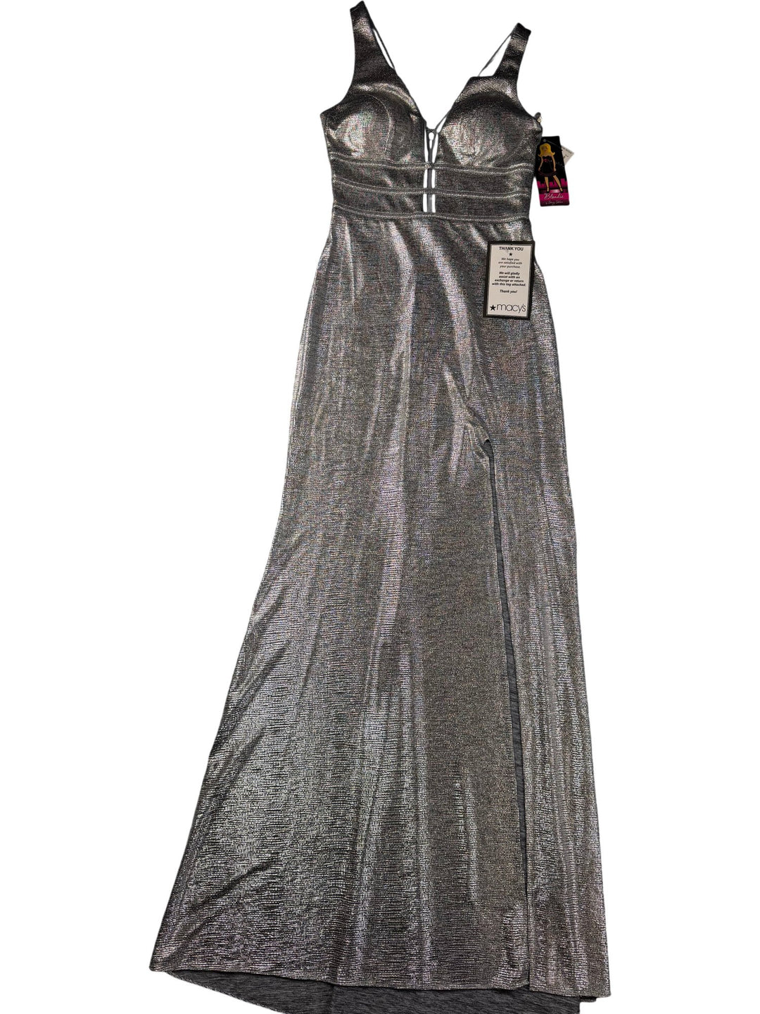 blondie nites metallic dress Lory Glitter A-Line Floor Length Dress