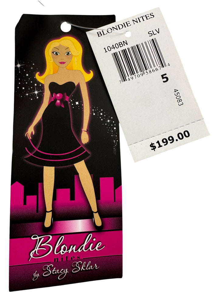 Blondie Nites Silver Sleeveless Dress - XS/S - Think Vintage ltd