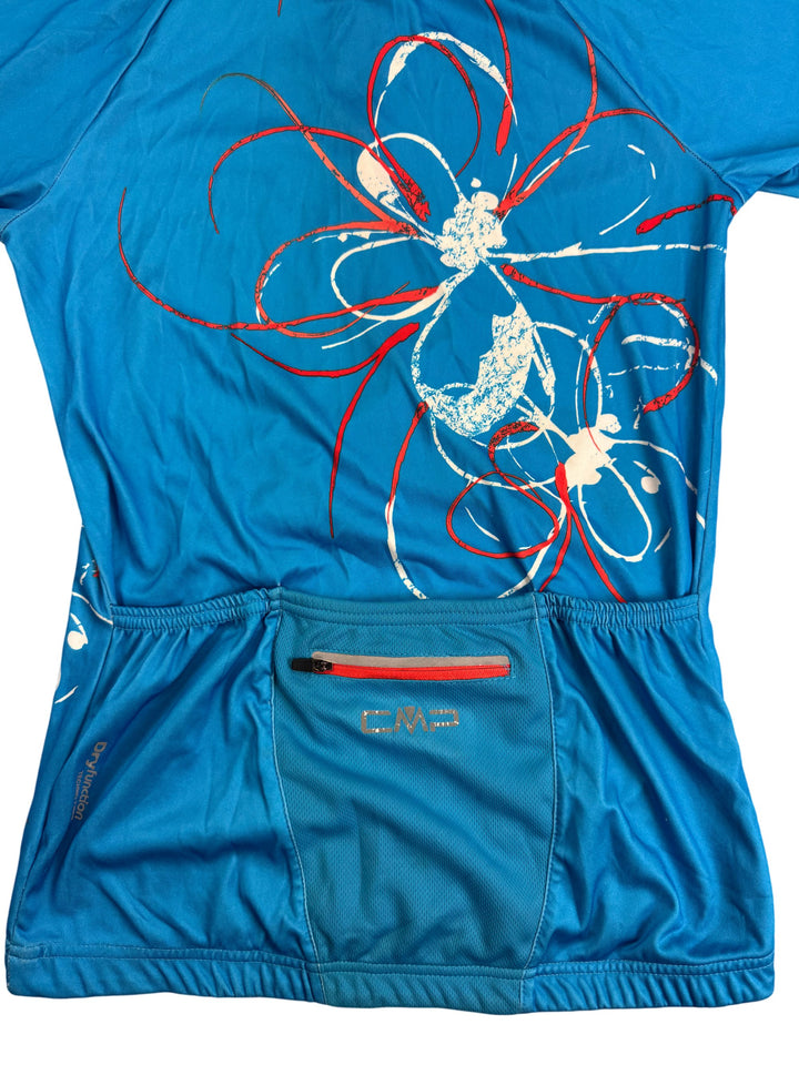 Blue Graphic Cycling Sports Jersey - Think Vintage