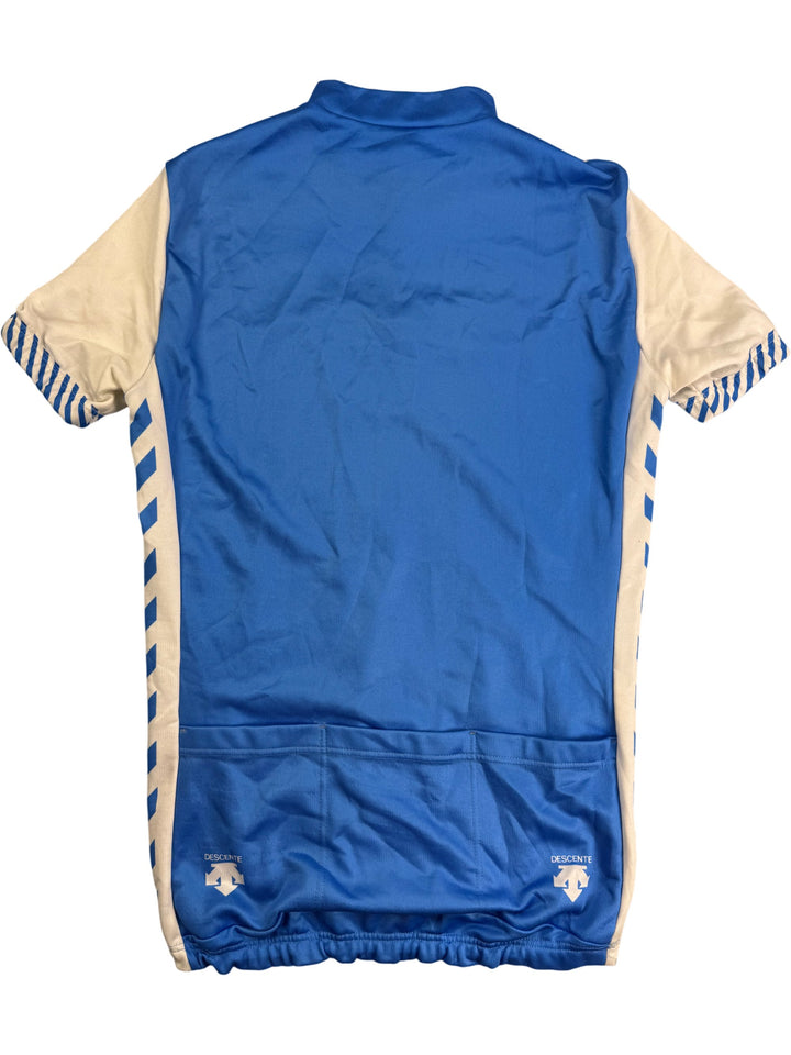 Blue Short Sleeved Cycling Jersey - Think Vintage Online Ltd