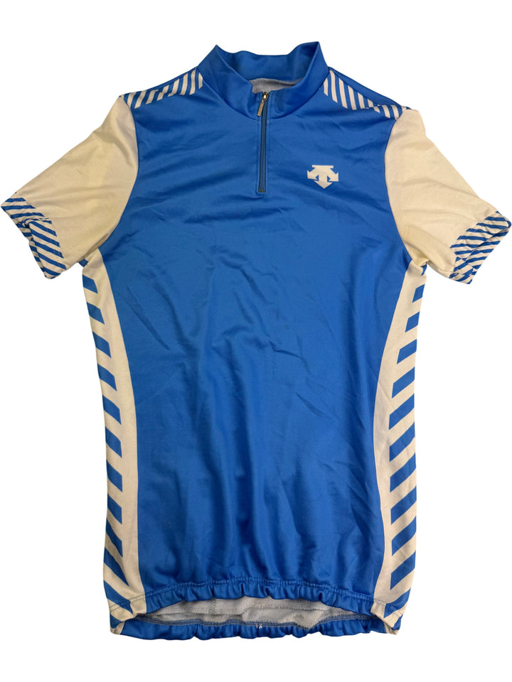 Blue Short Sleeved Cycling Jersey - Think Vintage ltd