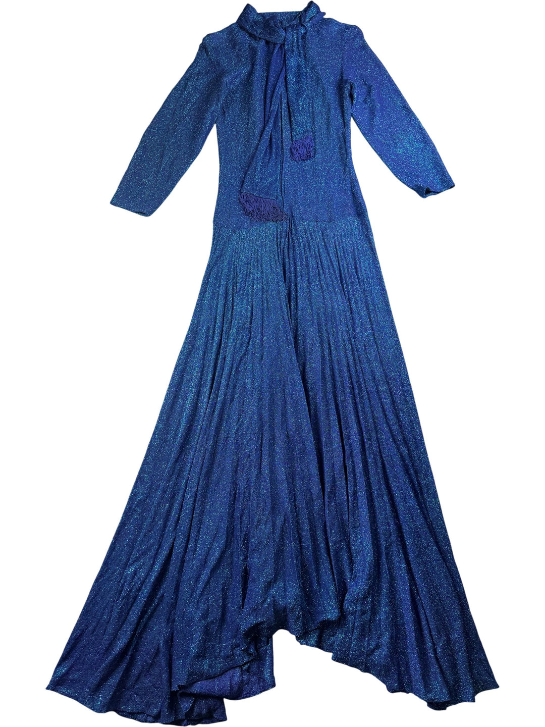 Blue Sparkling Maxi Dress - S