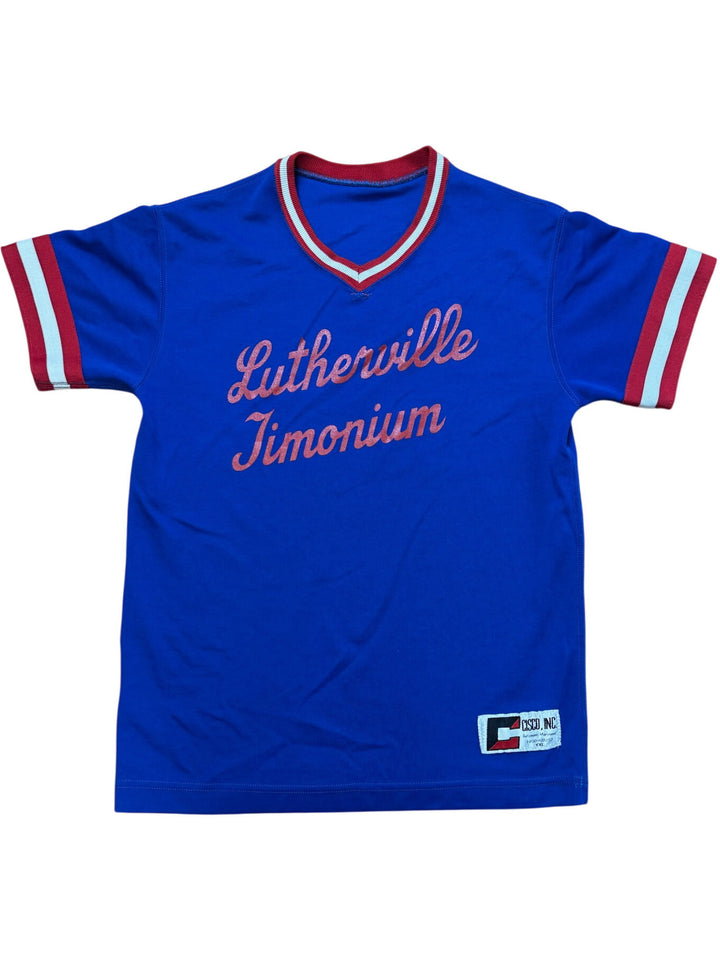 Blue Sports Jersey With Red Trim Number 7 - M