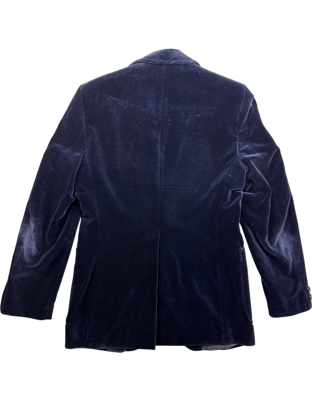 Blue velvet Jacket - S - Think Vintage