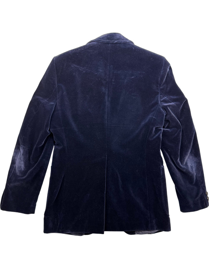 Blue velvet Jacket - S - Think Vintage