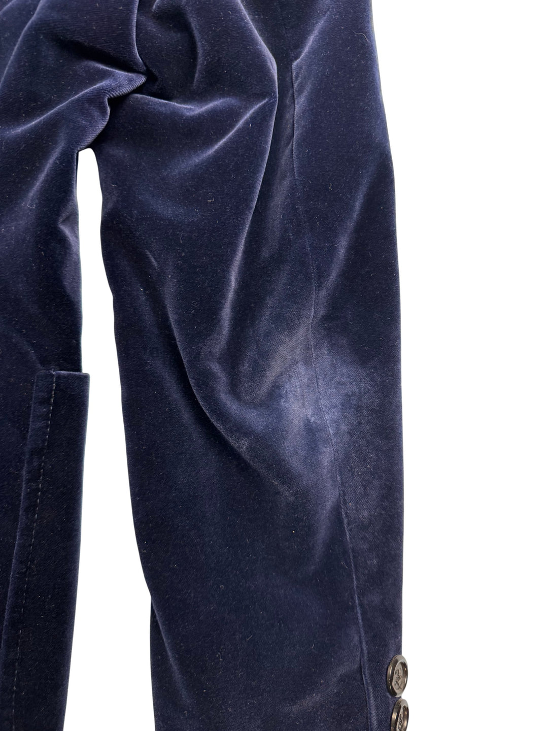 Blue velvet Jacket - S - Think Vintage