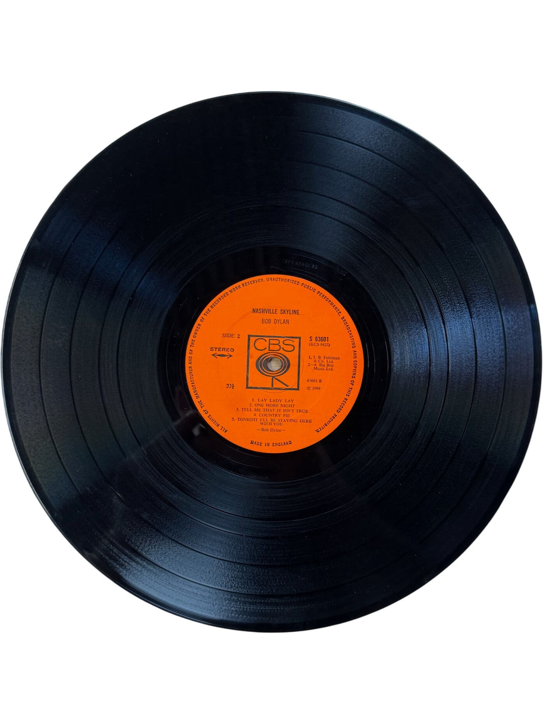 Bob Dylan Nashville Skyline Vinyl - Very Good