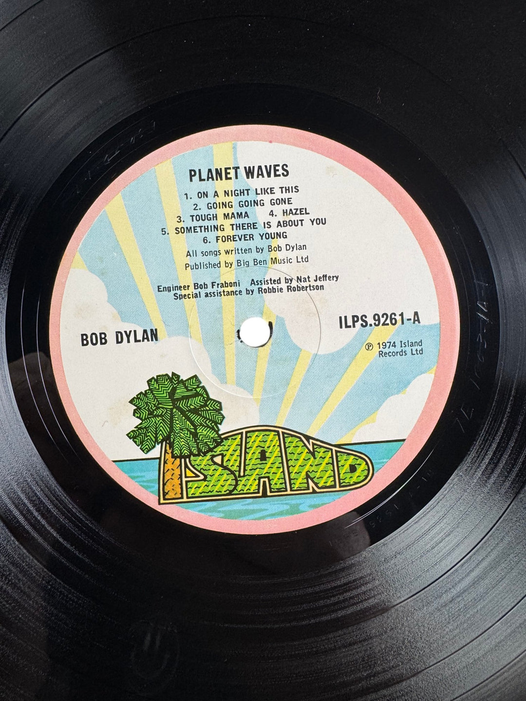 Bob Dylan Planet Waves Vinyl Record - Good+