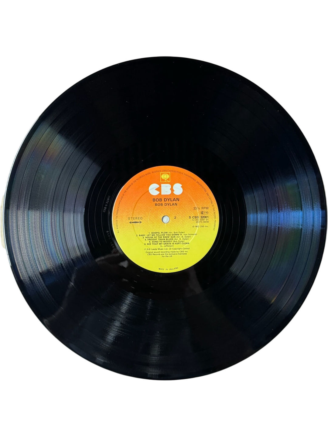Bob Dylan Self-Titled Debut Album Vinyl - Very Good