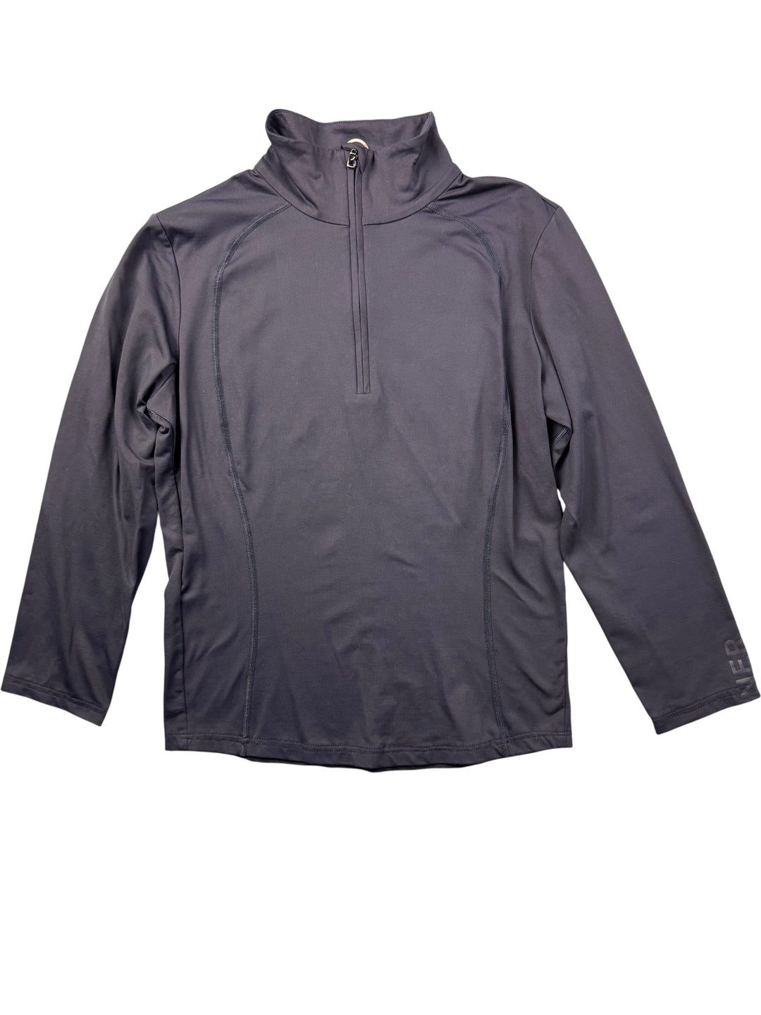 Bogner Grey Quarter Zip Sweatshirt - S/M - Think Vintage ltd