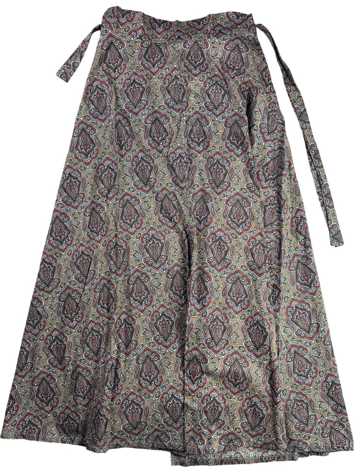 Boho Paisley Patterned Maxi Skirt - W34
