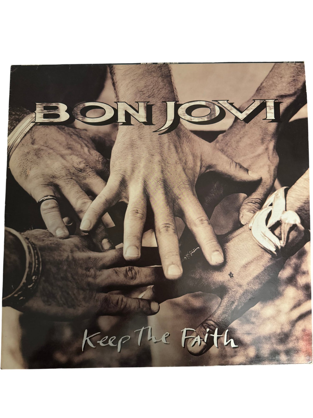 Bon Jovi Keep The Faith Vinyl Record - Good - Think Vintage ltd