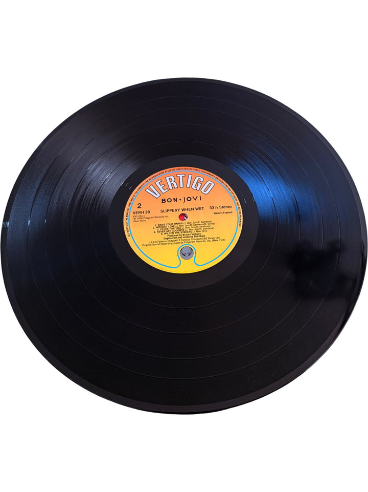 Bon Jovi Slippery When Wet Vinyl - Good - Think Vintage ltd