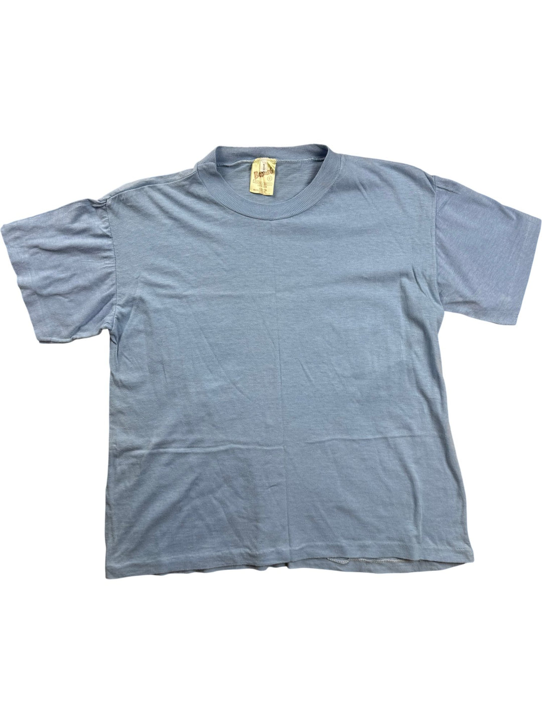 Bootleg 1980s Blue Cotton T-Shirt - M - Think Vintage ltd