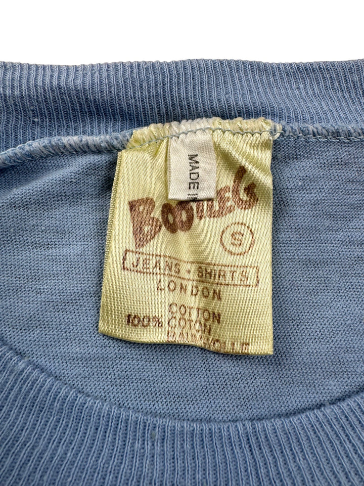 Bootleg 1980s Blue Cotton T-Shirt - M - Think Vintage ltd