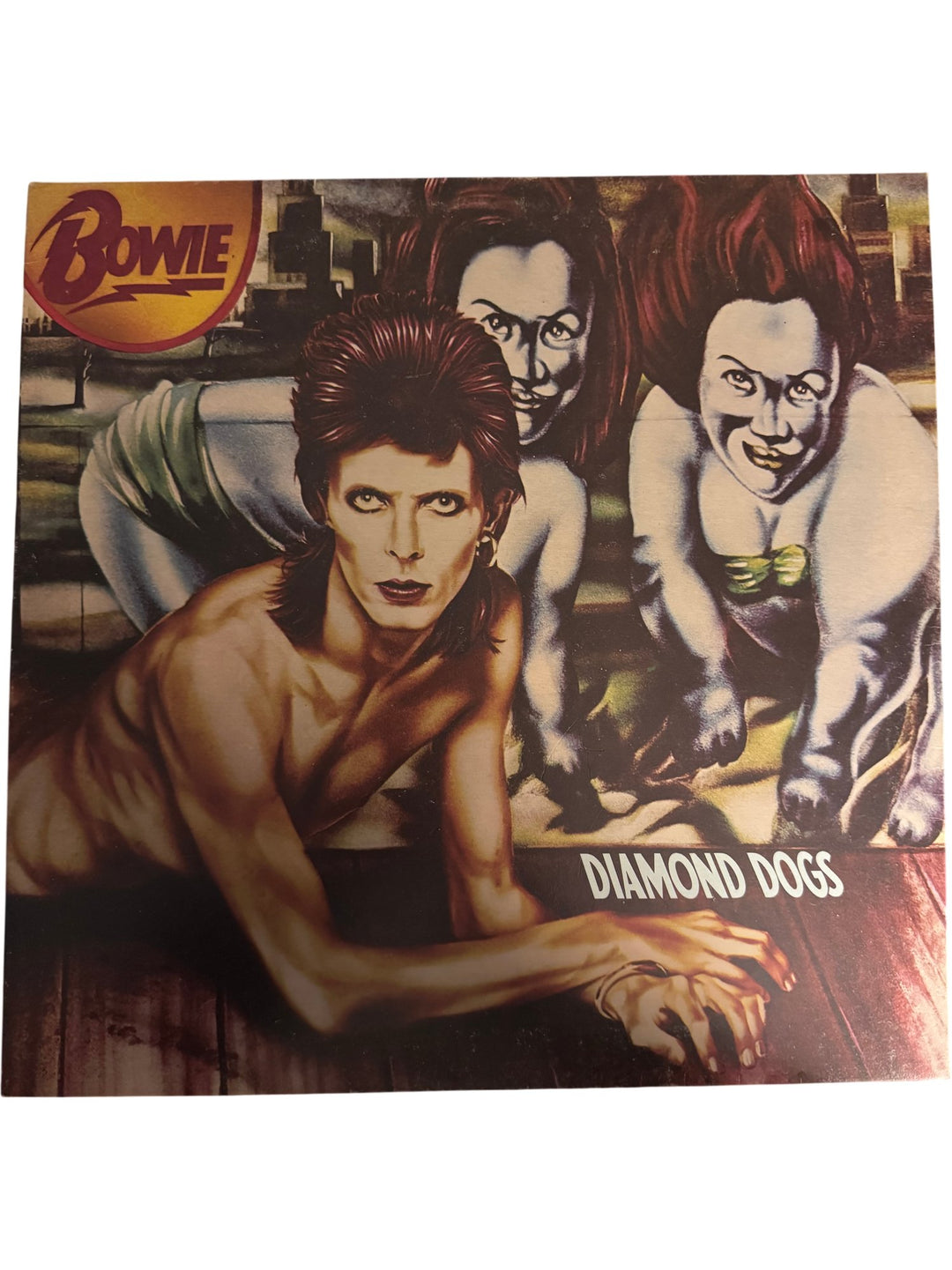 Bowie Diamond Dogs Vinyl Record - Good - Think Vintage ltd