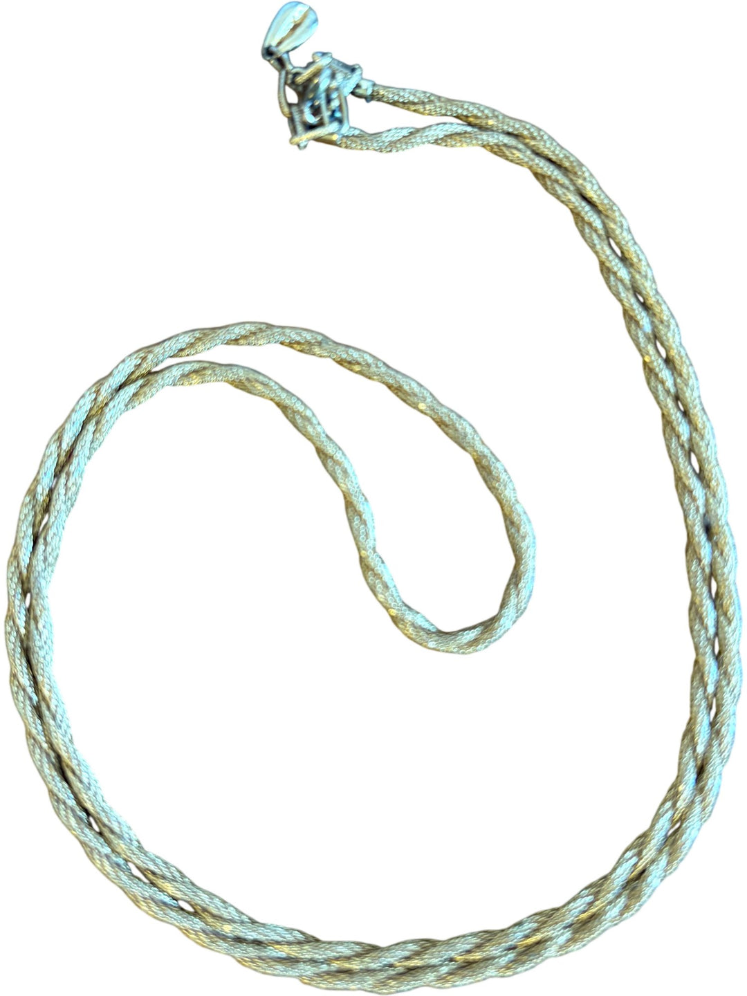 Braided Gold-Tone Necklace - Think Vintage ltd