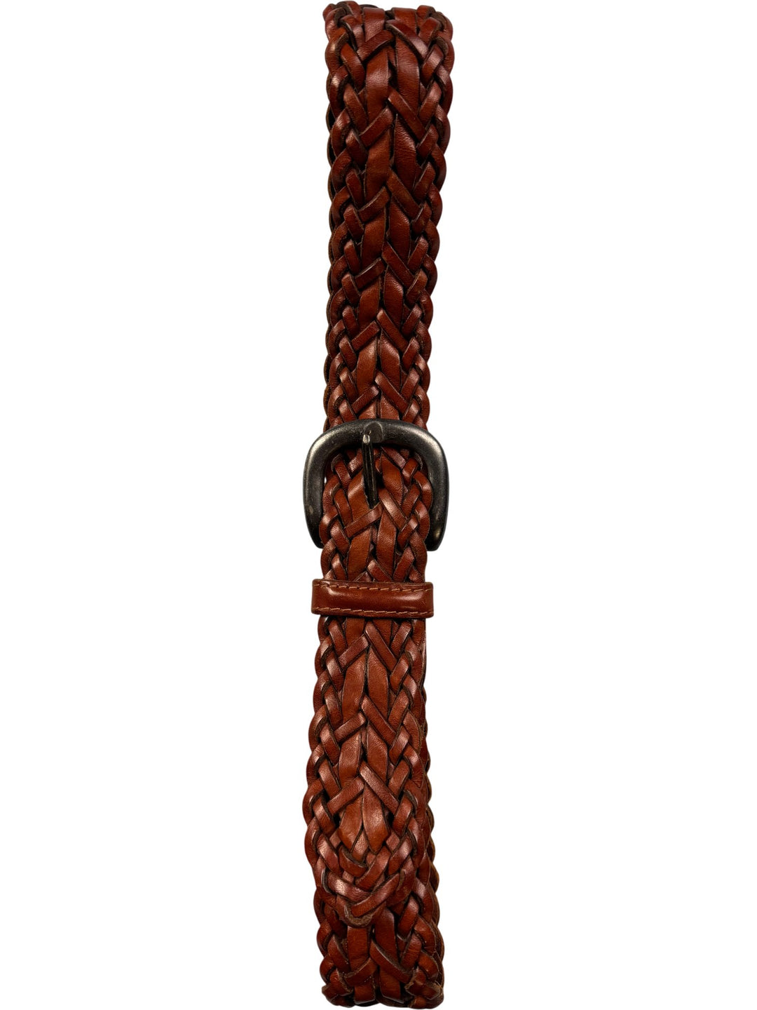 Braided Leather Belt - Think Vintage ltd