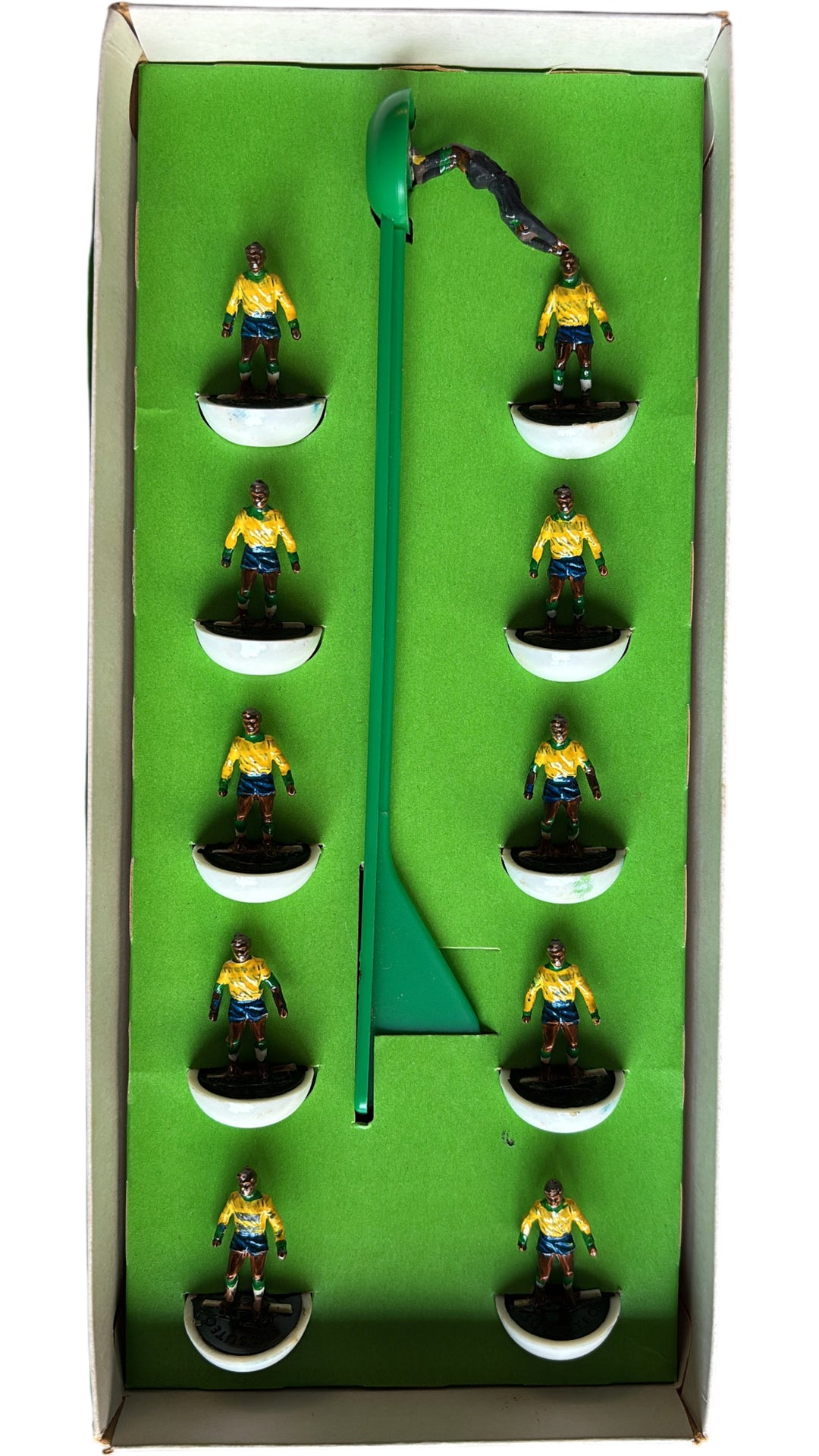 Brazil Subbuteo Table Soccer .00 Scale Team Ref 191 C.100 Collectable Set - Think Vintage Online Ltd