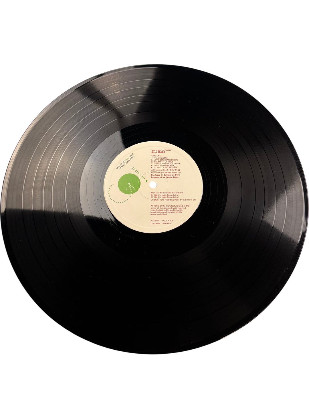 Brewing Up With Billy Bragg Vinyl Record - Think Vintage Online Ltd