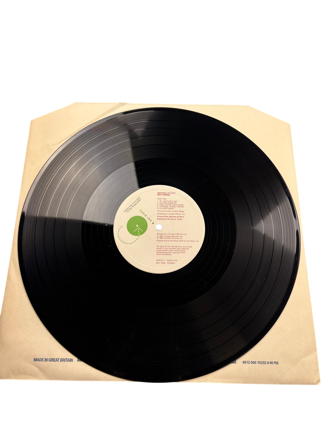 Brewing Up With Billy Bragg Vinyl Record - Think Vintage Online Ltd