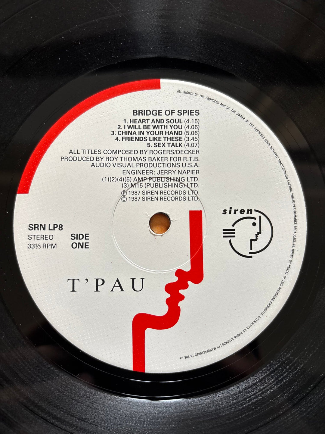 Bridge Of Spies LP by T'Pau - Good - Think Vintage ltd