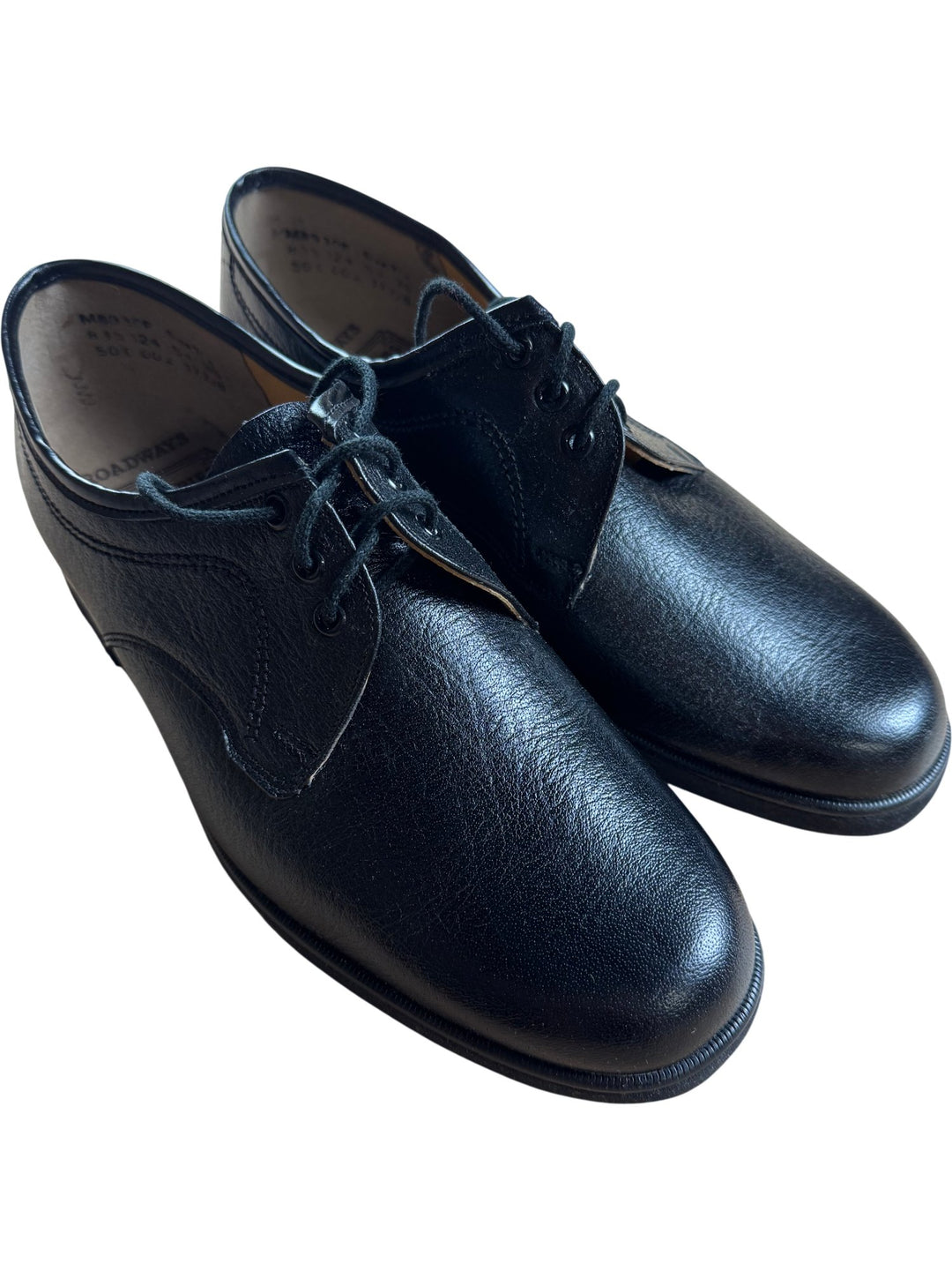 Broadways Hush Puppies Black Leather Shoes - 7.5 - Think Vintage ltd