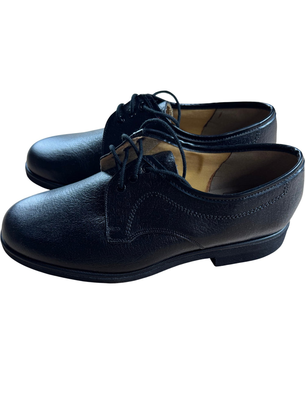 Broadways Hush Puppies Black Leather Shoes - 7.5 - Think Vintage ltd