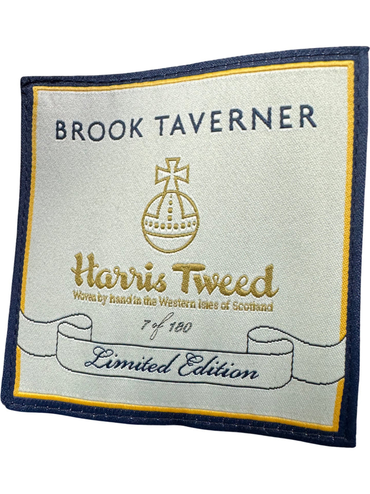 Brook Taverner Harris Tweed Waistcoat - L - Think Vintage