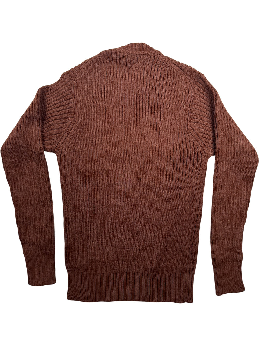 Brown Benjamin Knit Sweater - S - Think Vintage