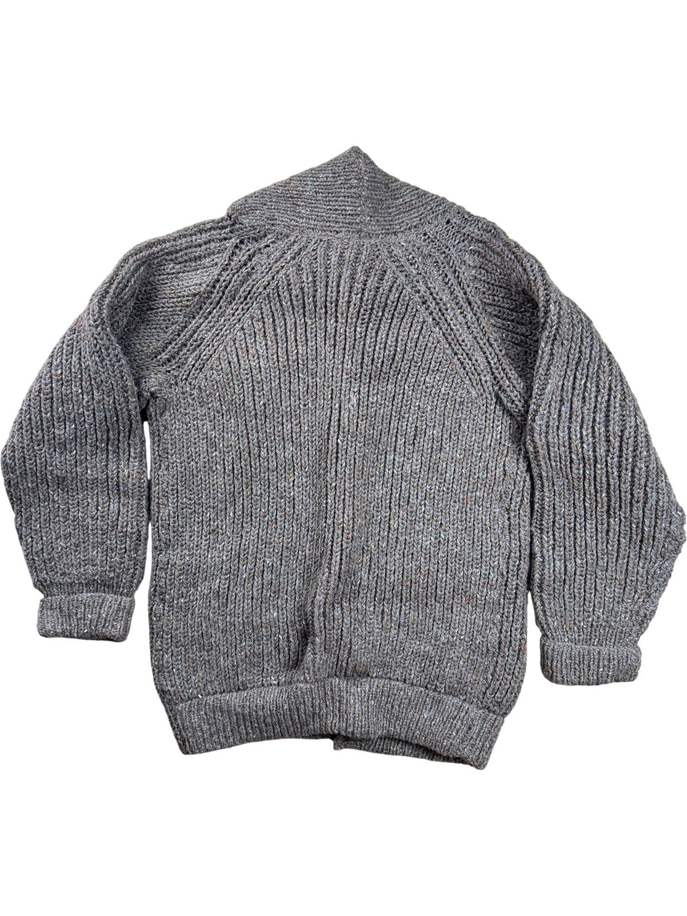 Brown Button-Up Knit Cardigan - L/XL - Think Vintage ltd