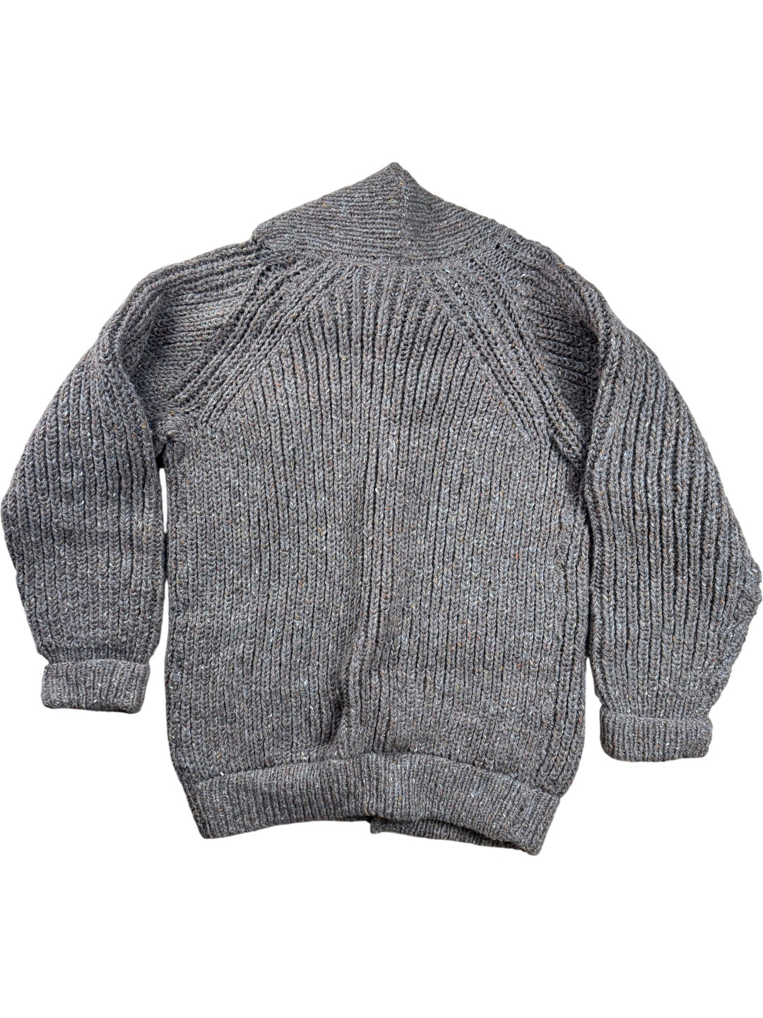 Brown Button-Up Knit Cardigan - L/XL - Think Vintage ltd