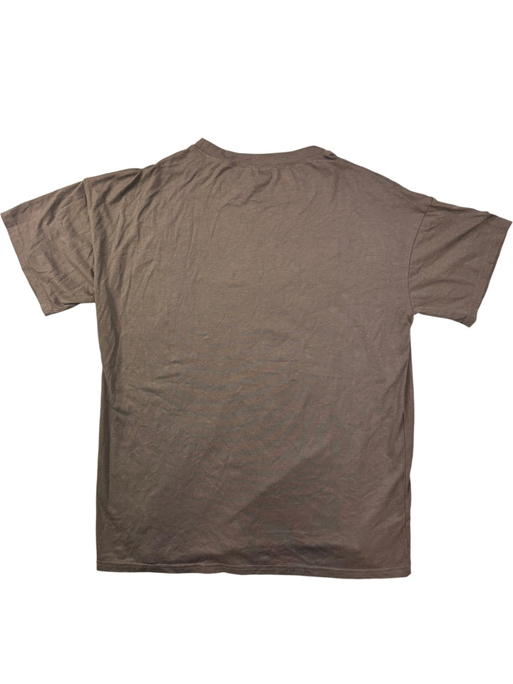 Brown Graphic T-Shirt - S - Think Vintage