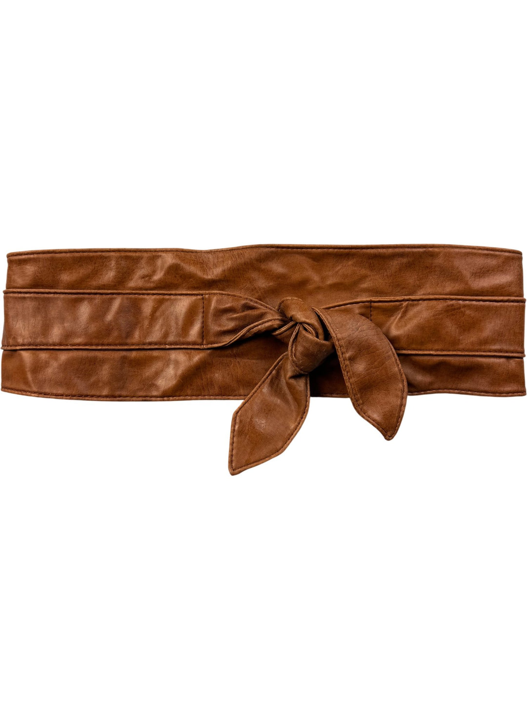 Brown Leather Wide Belt
