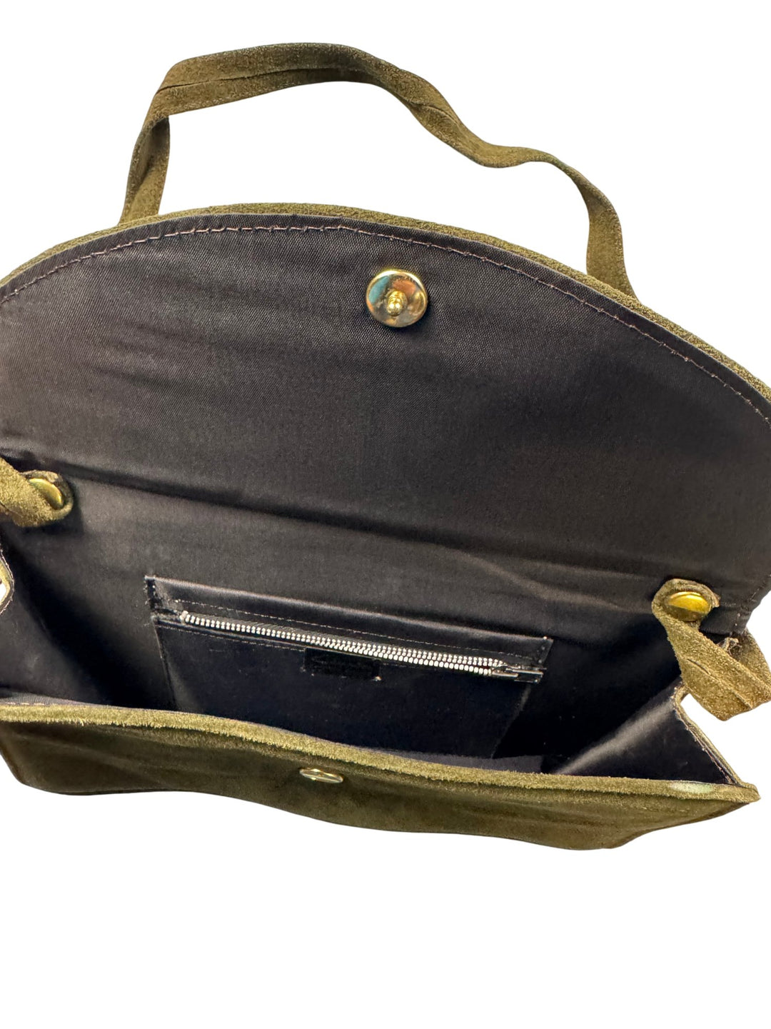 Brown Suede Crossbody Bag - Think Vintage ltd