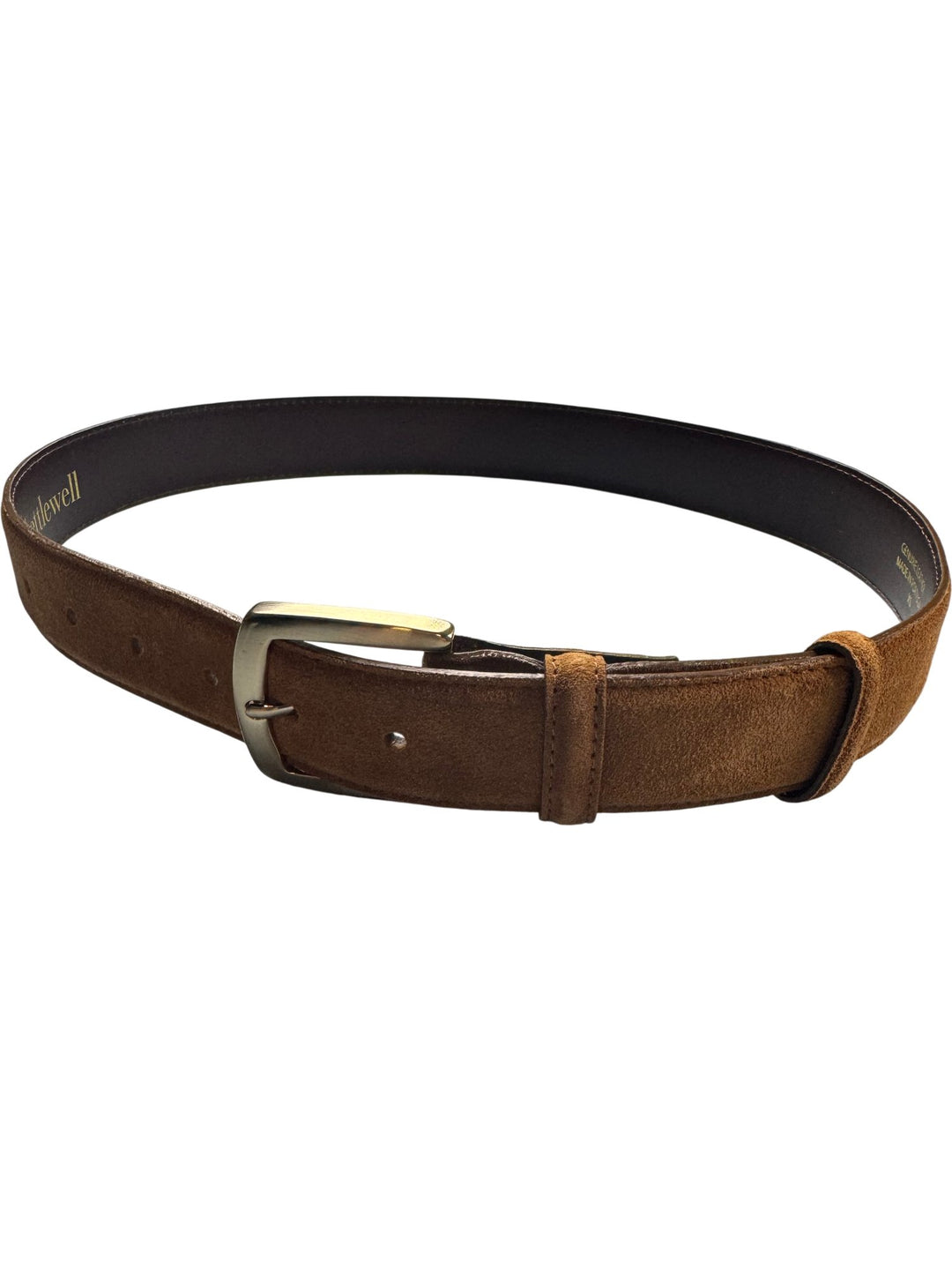 Brown Suede Kettlewell Belt - Think Vintage ltd