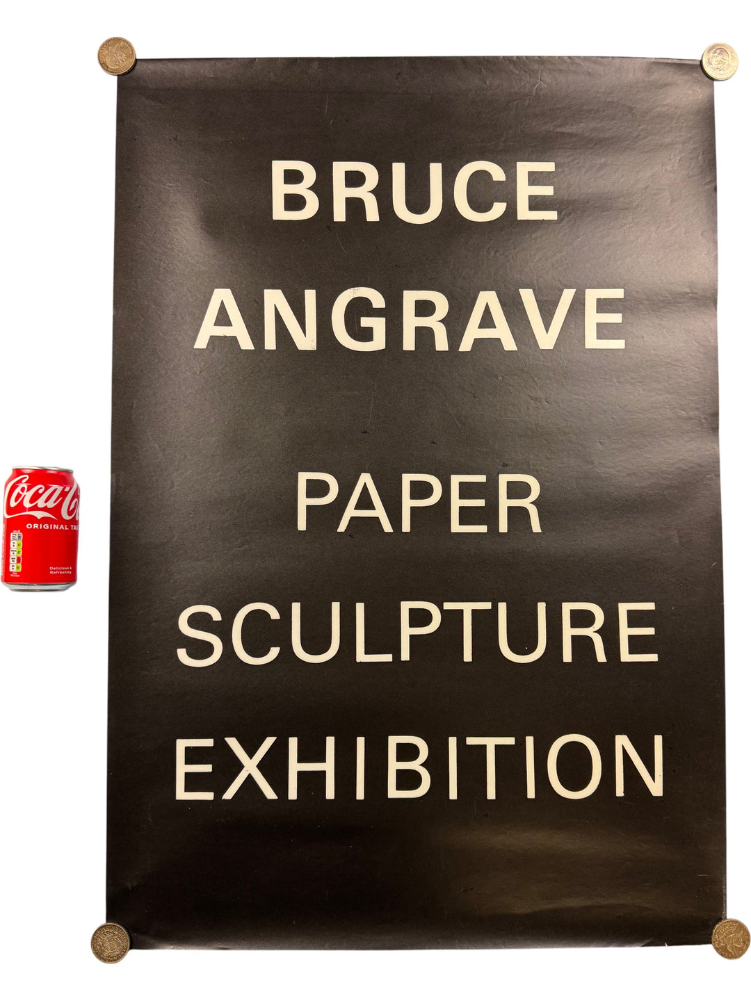 Bruce Angrave Paper Sculpture Exhibition Collectable Poster Memorabilia - Think Vintage Online Ltd