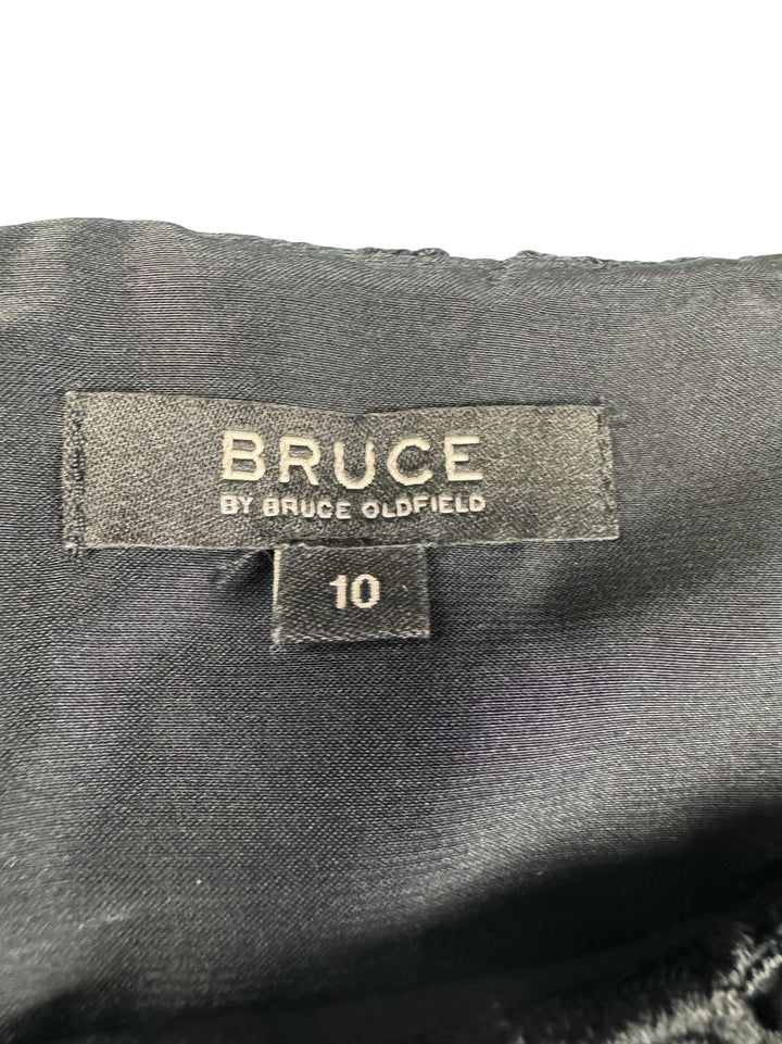 Bruce Oldfield Lace Knee-Length Dress - M - Think Vintage ltd