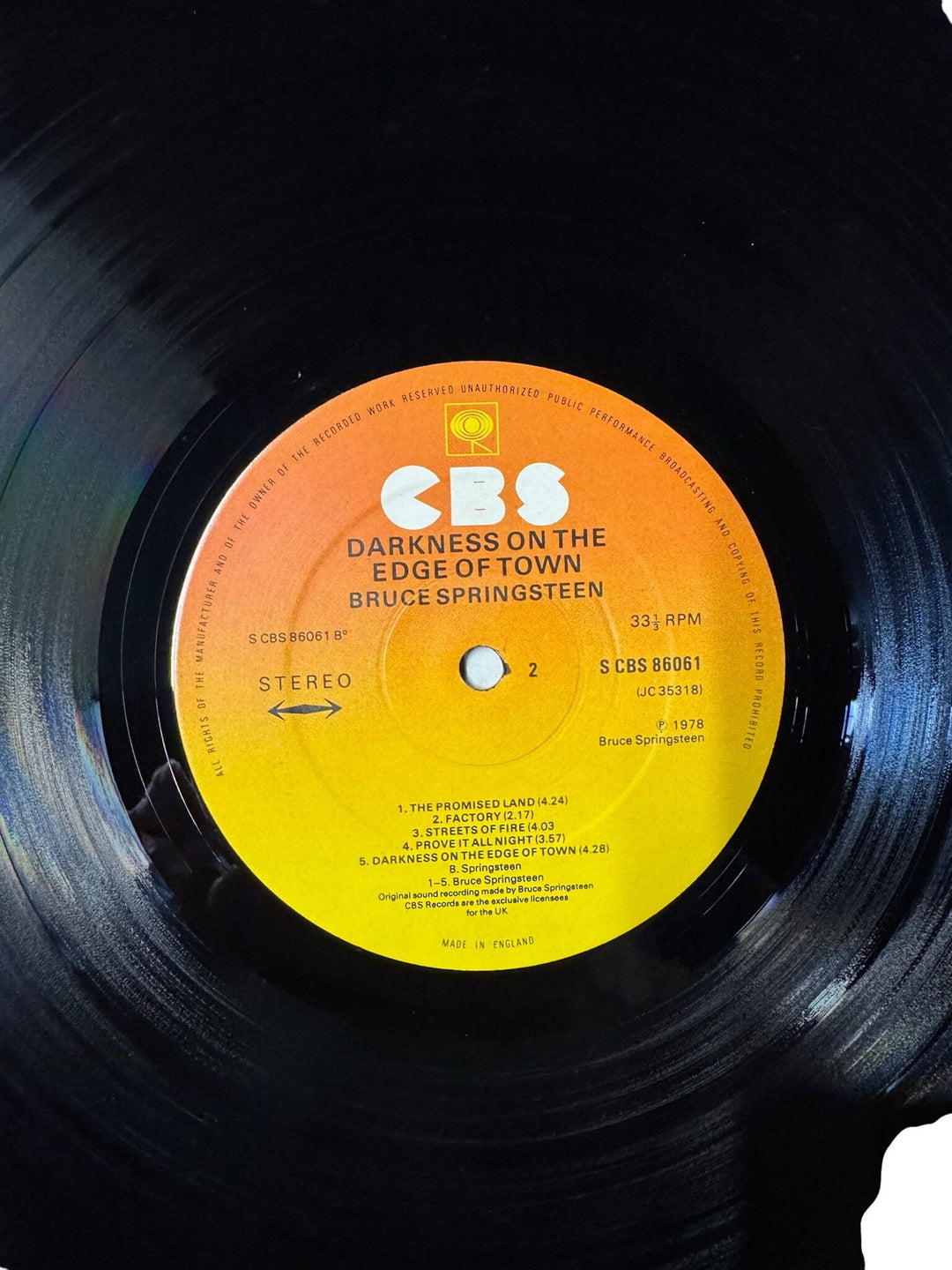 Bruce Springsteen Darkness On The Edge Of Town Vinyl - Very Good