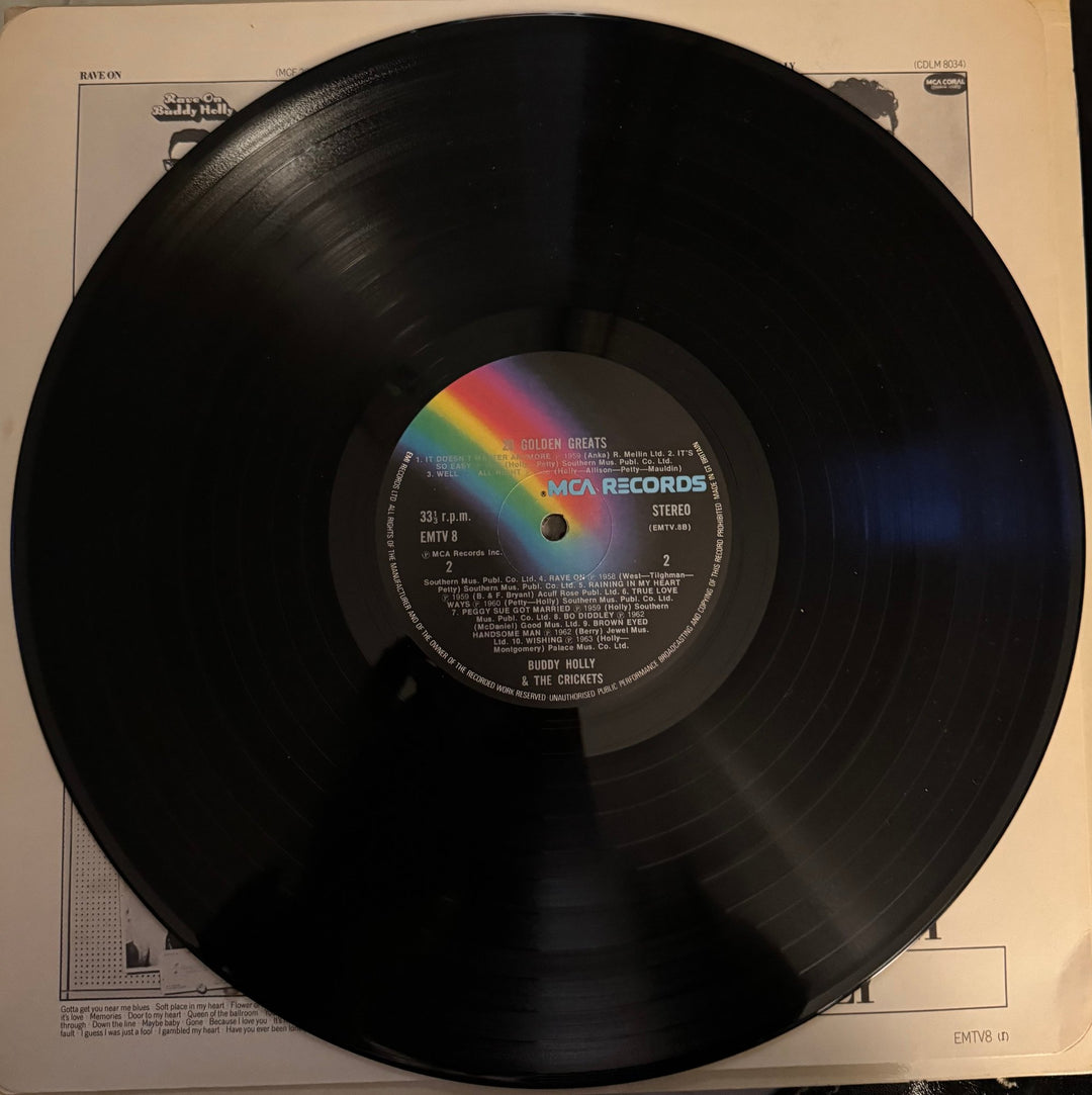 Buddy Holly & The Crickets Vinyl Album - Good - Think Vintage ltd