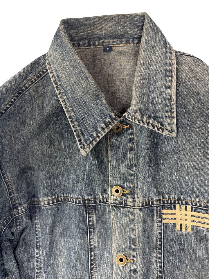 Burberry Denim Jacket - XL - Think Vintage