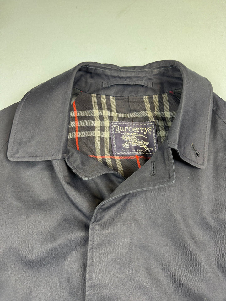 Burberrys Blue Trench Coat - S - Think Vintage