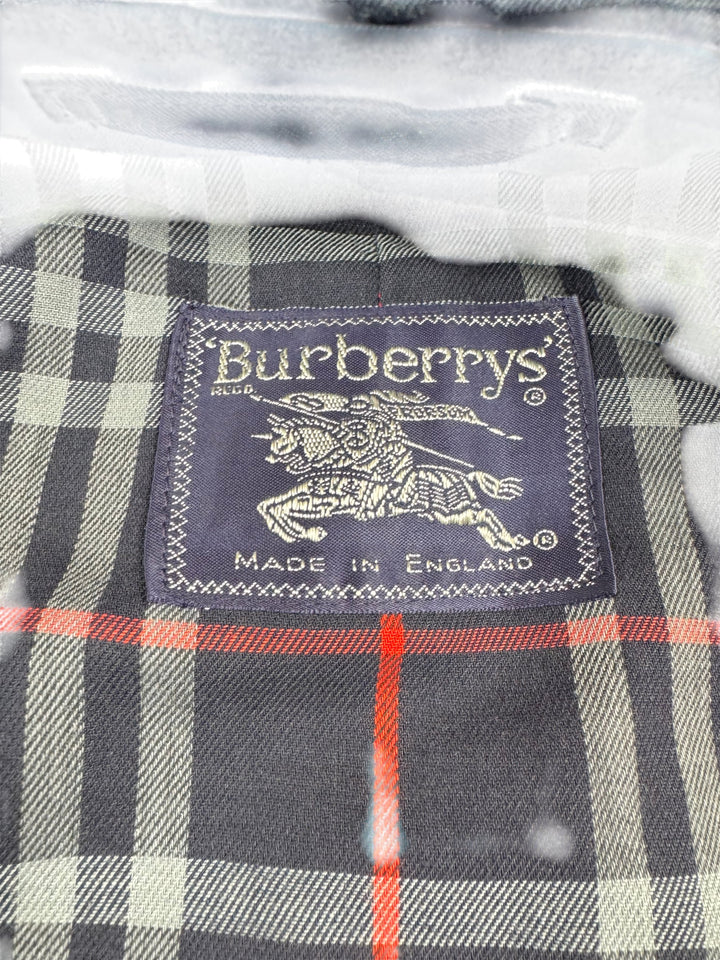 Burberrys Blue Trench Coat - S - Think Vintage Online Ltd