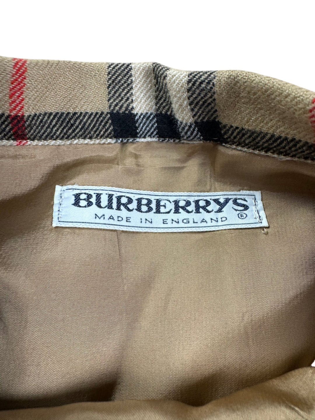 Burberrys Pleated Check Skirt - W26 - Think Vintage ltd